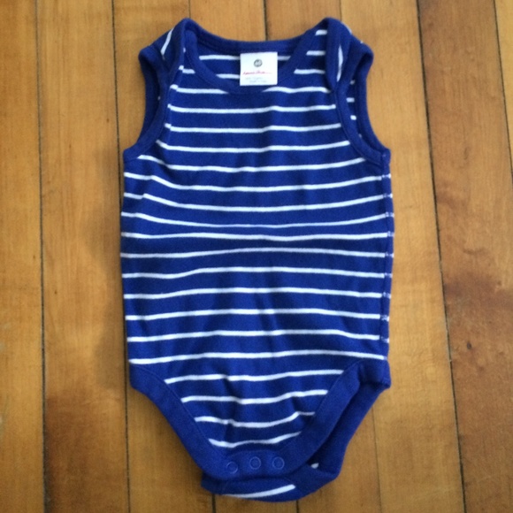 Hanna Andersson Other - Hanna Andersson Organic Blue Onesie 60